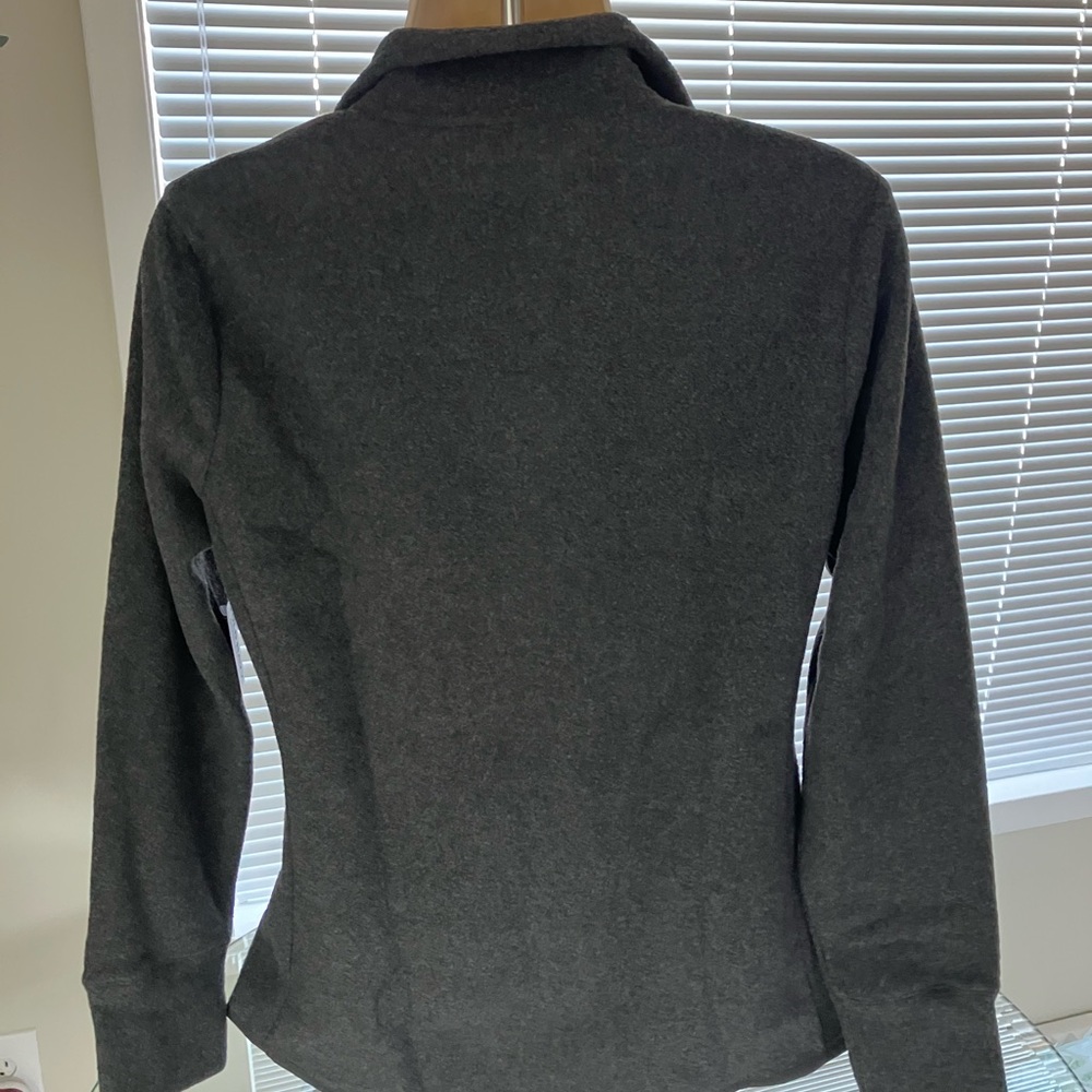OLD NAVY Women's Charcoal Full-Zip Jacket - Picture 3 of 5